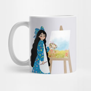 Painting girl Mug